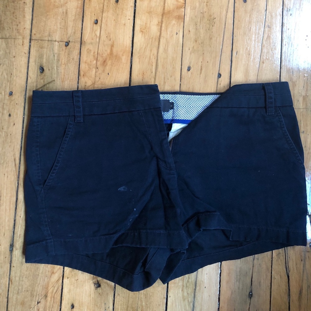 Navy J.Crew Chino Shorts